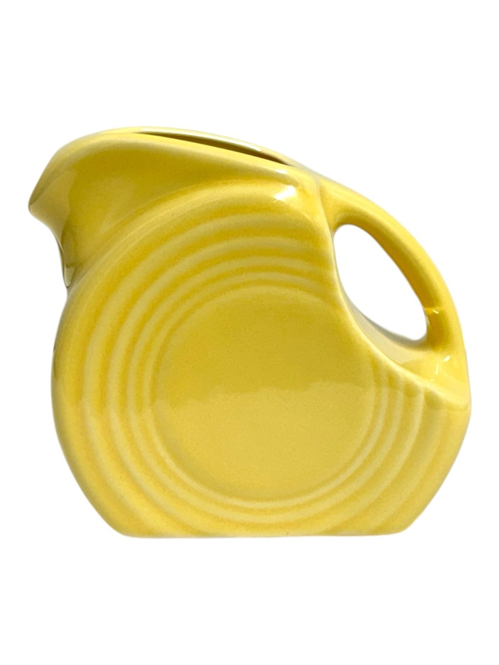 Fiesta Yellow Mini Disk Pitcher